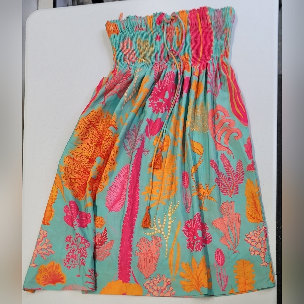 Gretchen Scott Multi way to wear One size Neon Hawaiian print Dress